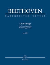 Grande Fugue for String Quartet, Op. 133 Study Scores sheet music cover